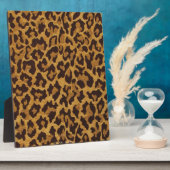Plaque Photo RAB Rockabilly Empreinte de léopard Brown Gold (Côté)