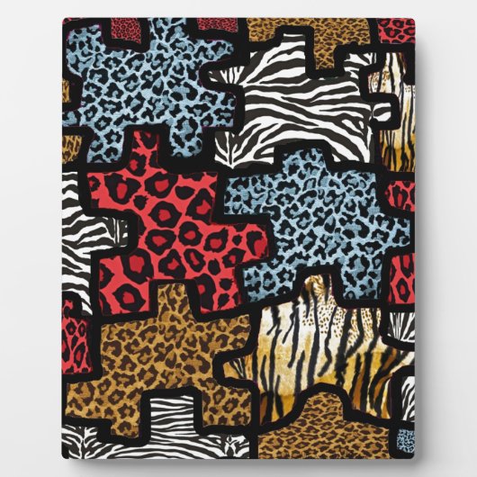 Plaque Photo RAB Rockabilly Impression Animale Puzzle (Devant)