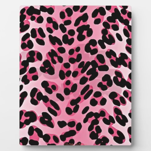 Plaque Photo RAB Rockabilly Pink Cheetah Imprimer (Devant)