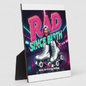 Plaque Photo RAD SINCE BIRTH - Roller Skates & Joyful Energy (Côté)