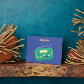 Plaque Photo Radio dessin animé rétro drôle mignon (Côté)