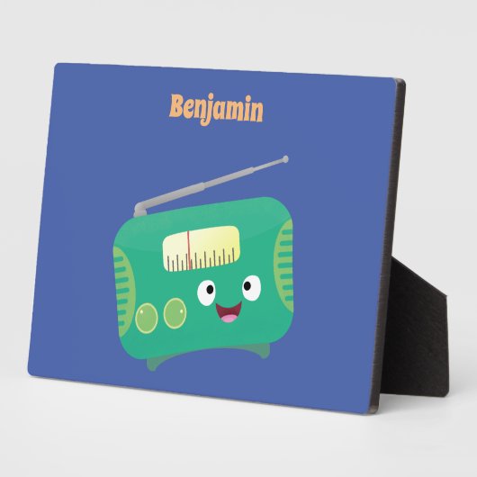 Plaque Photo radio rétro (Côté)