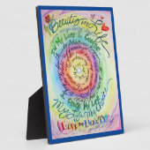 Plaque Photo Rainbow Cancer Poem Affirmation Art Imprimer Plaqu (Côté)