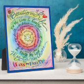 Plaque Photo Rainbow Cancer Poem Affirmation Art Imprimer Plaqu (Côté)