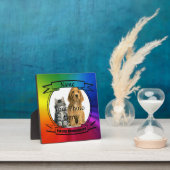 Plaque Photo Rainbow Custom Memorial - Forever Souvenirs (Insitu)