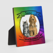 Plaque Photo Rainbow Custom Memorial - Forever Souvenirs (Recto)