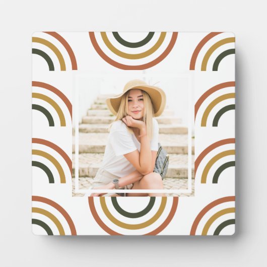 Plaque Photo Rainbow Earth Tones Photo (Devant)