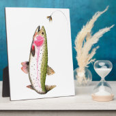 Plaque Photo Rainbow Trout Fly (Côté)