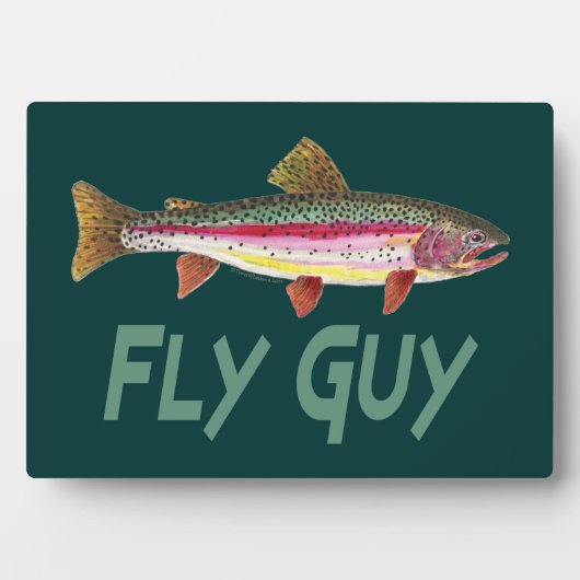 Plaque Photo Rainbow Trout Fly (Devant)