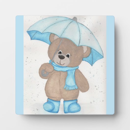 Plaque Photo Rainy Daze Teddy Bear (Devant)