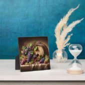 Plaque Photo Raisins et vin vie morte (Insitu)