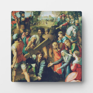 Plaque Photo Raphael Spasimo Christ Tombe Sous La Croix Art