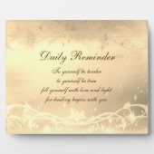 Plaque Photo Rappel quotidien (Devant)