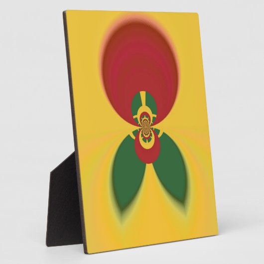 Plaque Photo Rasta Colours Art Abstrait Imprimer (Côté)