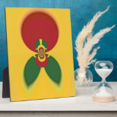 Plaque Photo Rasta Colours Art Abstrait Imprimer (Côté)