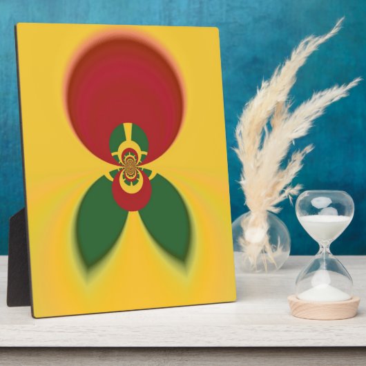 Plaque Photo Rasta Colours Art Abstrait Imprimer (Côté)