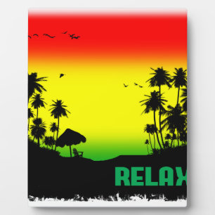 Plaque Photo rasta de relaxation