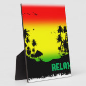 Plaque Photo rasta de relaxation (Côté)