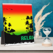 Plaque Photo rasta de relaxation (Côté)