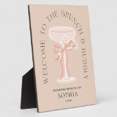 Plaque Photo Réception de Mariée : Brunch et Champagne Pétillan (Côté)