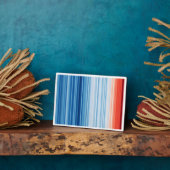 Plaque Photo Réchauffement climatique Stripes Environnement Cha (Côté)