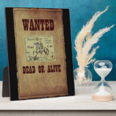 Plaque Photo Recherché mort ou vivant (Côté)