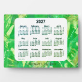 Plaque Photo Recoleta Green Tracks Calendrier 2027 par Janz (Devant)