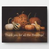 Plaque Photo Récolte d'automne | Merci Pour Toutes Les Bénédict (Devant)