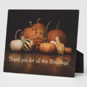 Plaque Photo Récolte d'automne | Merci Pour Toutes Les Bénédict (Côté)