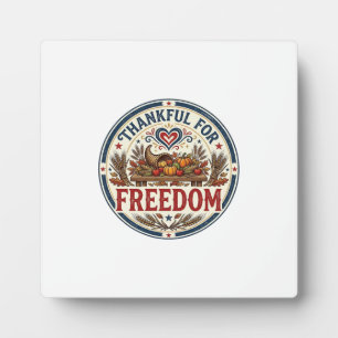 Plaque Photo Reconnaissant pour la liberté Patriotique Patrioti