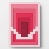 Plaque Photo Rectangle Abstrait en rouge (Devant)