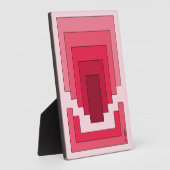 Plaque Photo Rectangle Abstrait en rouge (Côté)