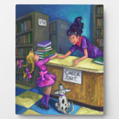 Plaque Photo Récupération de la bibliothèque (Devant)