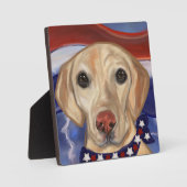 PLAQUE PHOTO RÉCUPÉRATION DE LABRADOR (Recto)