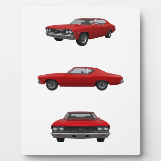 Plaque Photo Red 1968 Chevelle SS : (Devant)