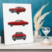 Plaque Photo Red 1968 Chevelle SS : (Côté)