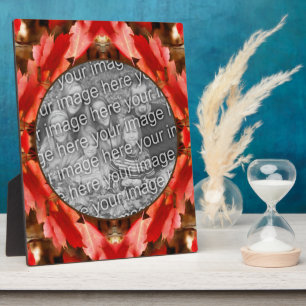 Plaque Photo Red Autumn Leaves Nature Ajouter Votre Photo