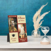 Plaque Photo Red Cream Modern Photo Graduation (Côté)