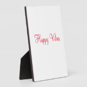 Plaque Photo Red happy vibes vacances simple minimum calligraph (Côté)