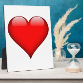 Plaque Photo Red Heart Love (Côté)