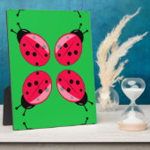 Plaque Photo Red Ladybugs (Côté)