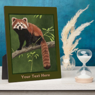 Plaque Photo Red Panda