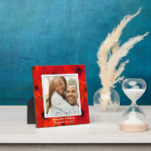 Plaque Photo Red Poppies Nouveaux mariés Photo Keepsaké (Insitu)