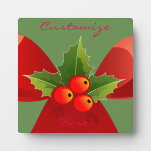 Plaque Photo Red Ribbon