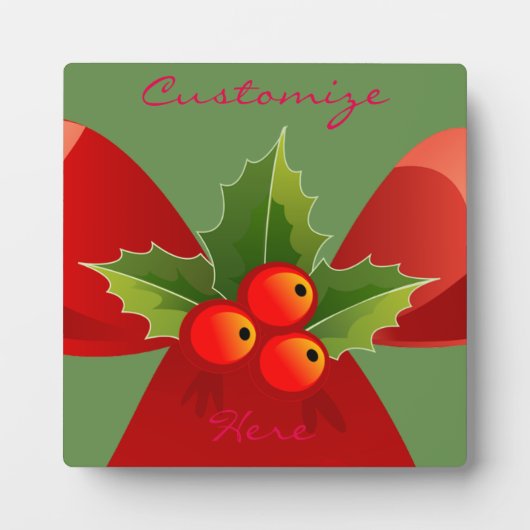 Plaque Photo Red Ribbon (Devant)