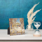 Plaque Photo Red Sleigh House, hiver | Lawrence Harris | (Insitu)