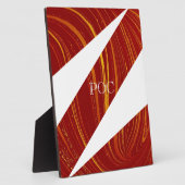 Plaque Photo Red Yellow White Abstract (Côté)