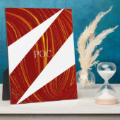 Plaque Photo Red Yellow White Abstract (Côté)