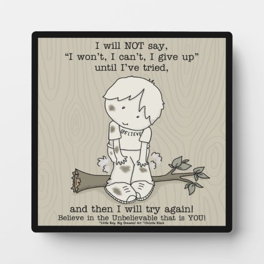 Plaque Photo Réessayer (Devant)