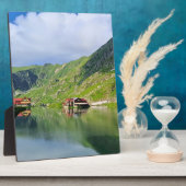 Plaque Photo Reflet du lac Bâlea – Impression alpine des Carpat (Côté)